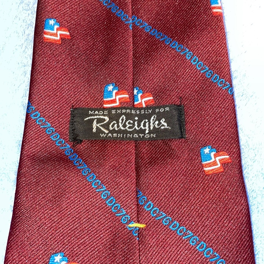 Vintage Raleighs Neck Tie. Maroon. Prince Consort. - Picture 4 of 7